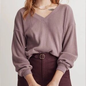 Madewell Spindrift Waffle-Knit Sweater